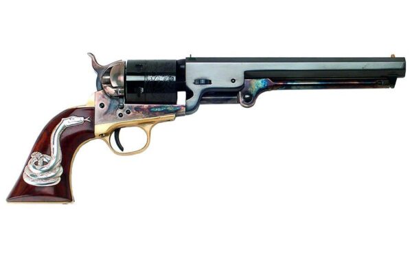 Cimarron Man with No Name 38 Long Colt Conversion Hollywood Series Single-Action Revolver with Walnut Snake Grips